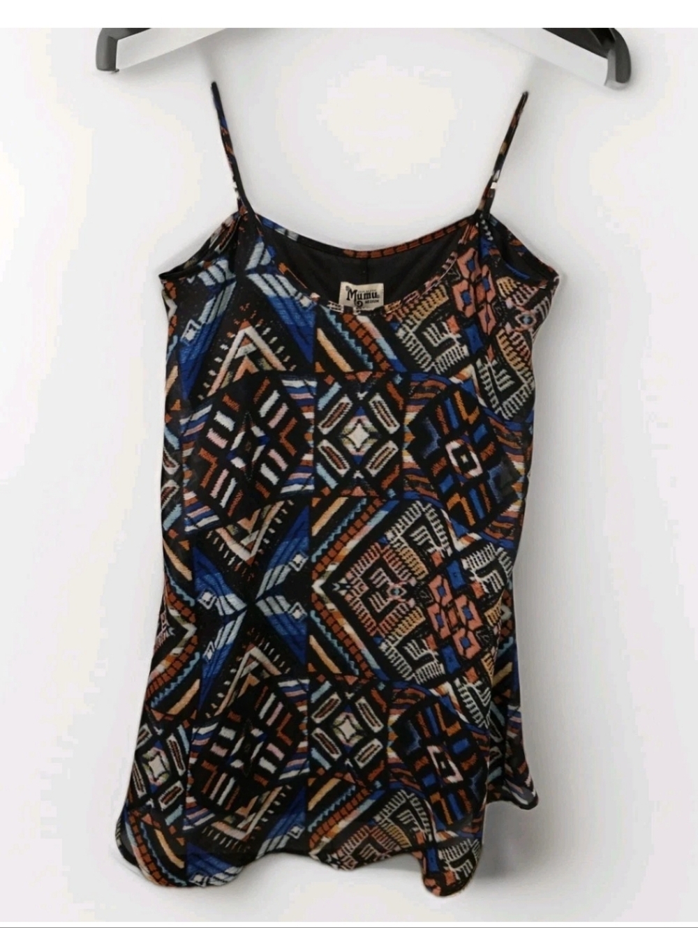 Show Me Your Mumu Bella Guatemala Trapeze Dress Geometric Mini Sz Med - Picture 4 of 15